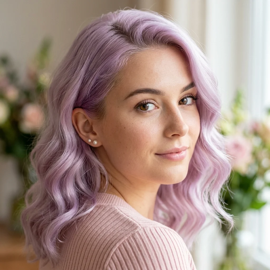 4. Pastel Lilac Full Head