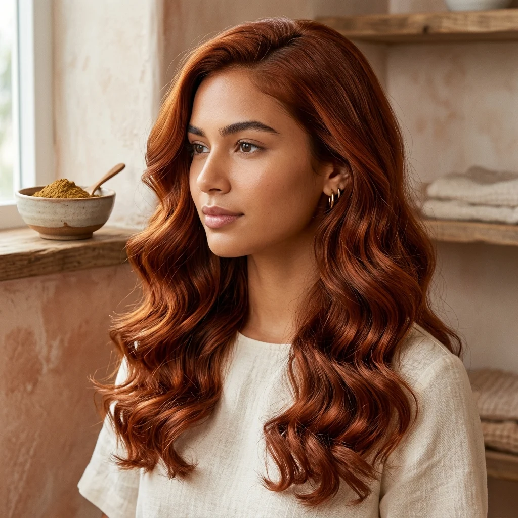 5. Henna-Infused Copper for Damage-Free Color