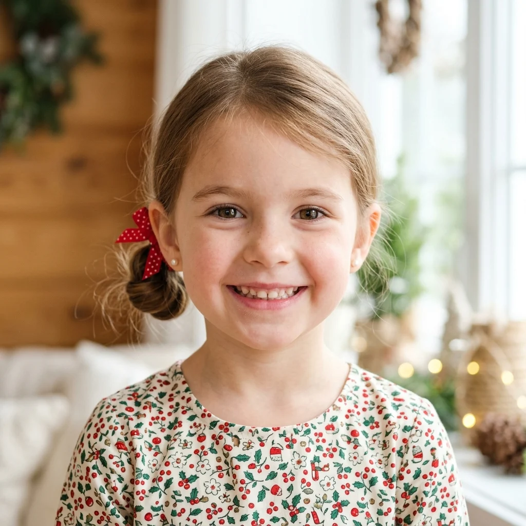 6. Snow-Dusted Glitter Updo