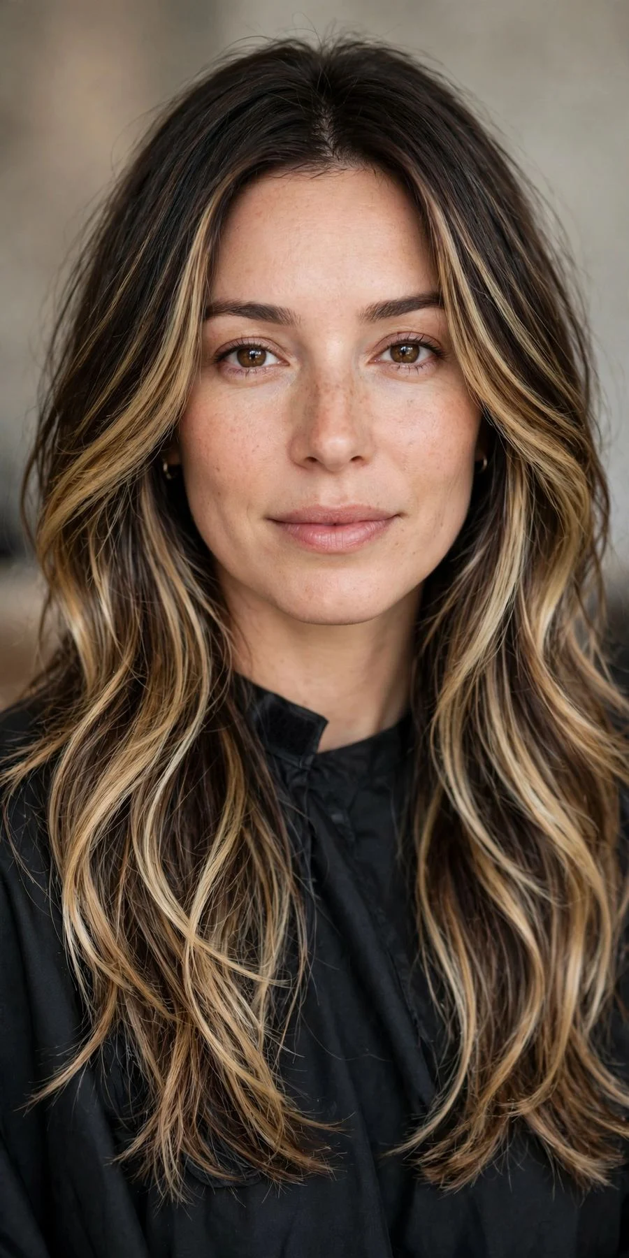 Hand-Painted Contrast Balayage