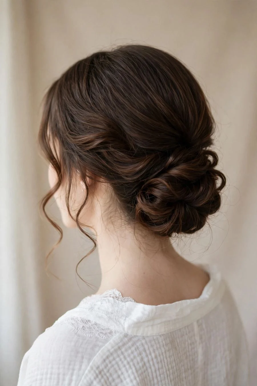 The Low Chignon With Face-Framing Tendrils