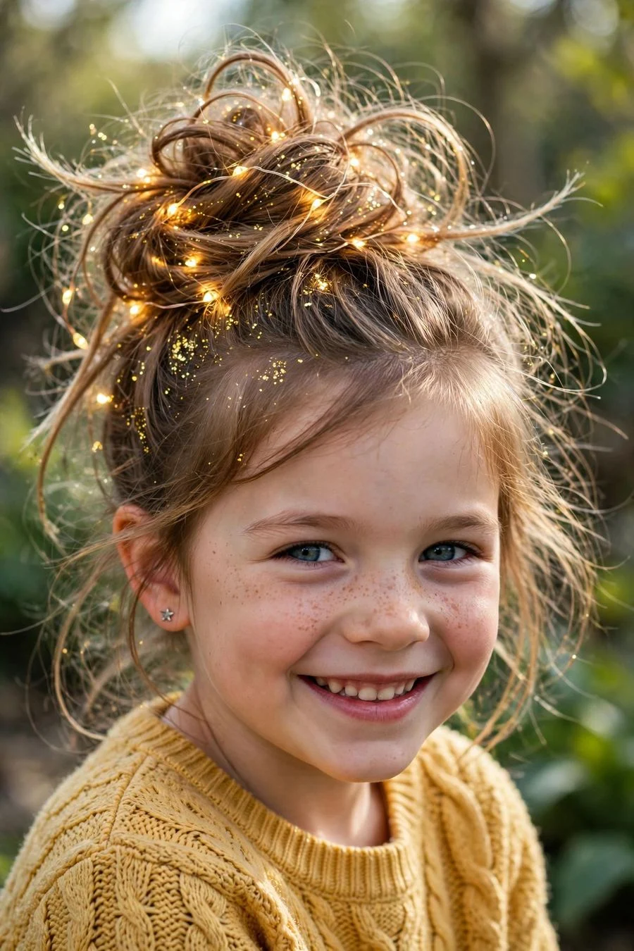 The Lit Messy Bun