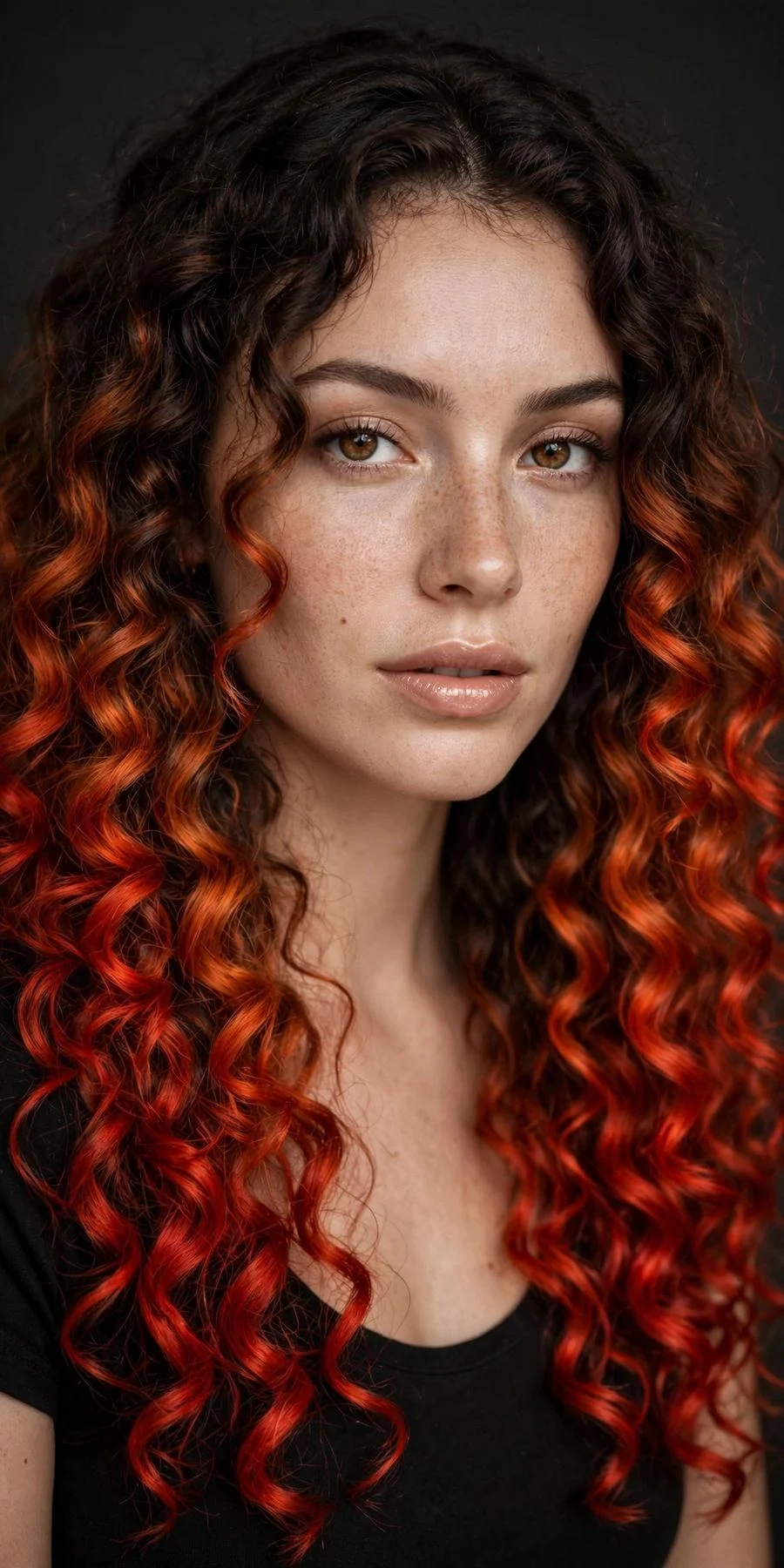 Sunset Fire Ombre Curls