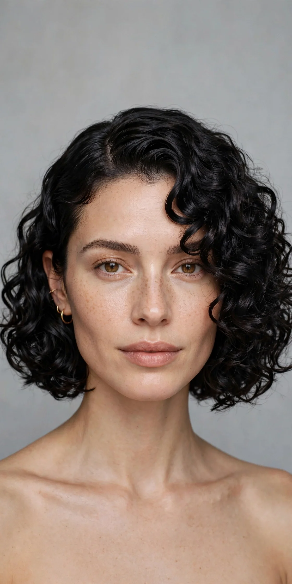 The Chin-Length Curly Bob