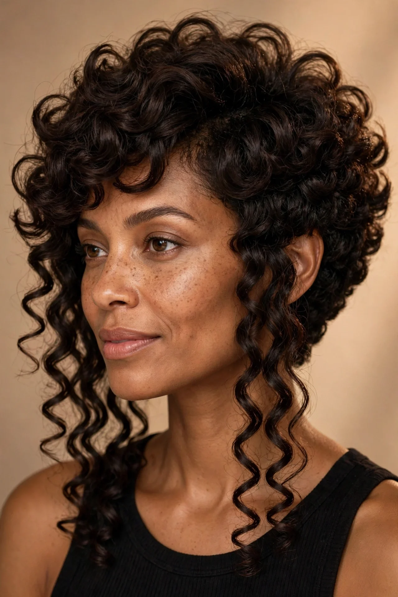 The Stacked Curly Bob