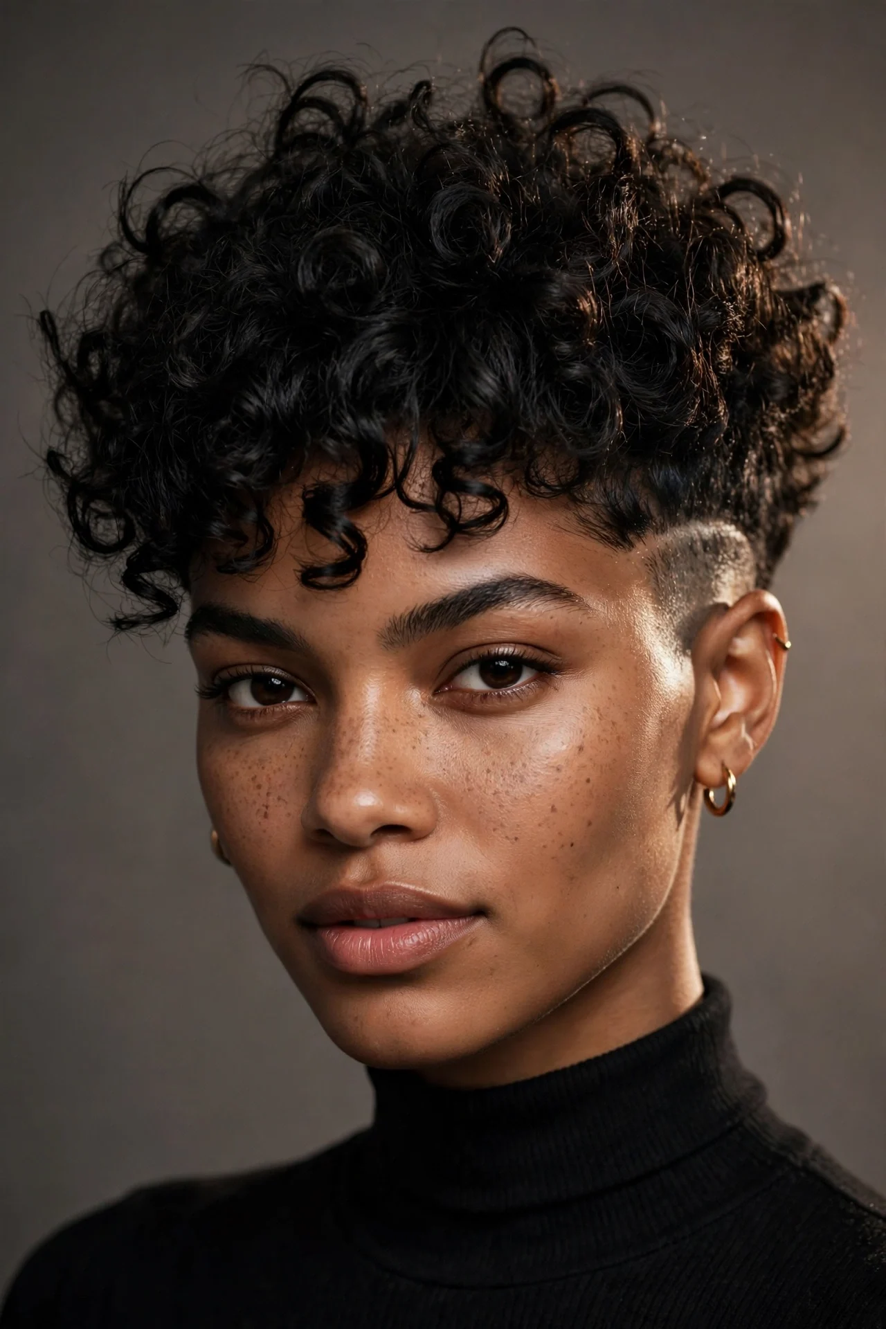 The Curly Pixie Undercut