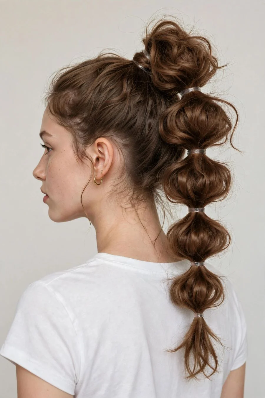 The Bubble-Braid Ponytail