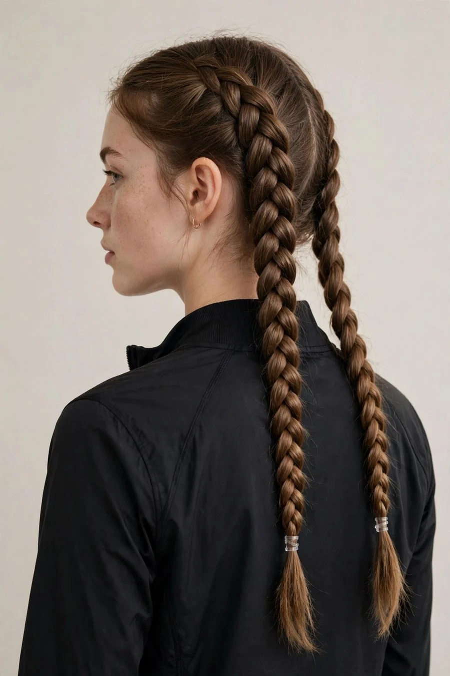 The Double Braided Pigtails