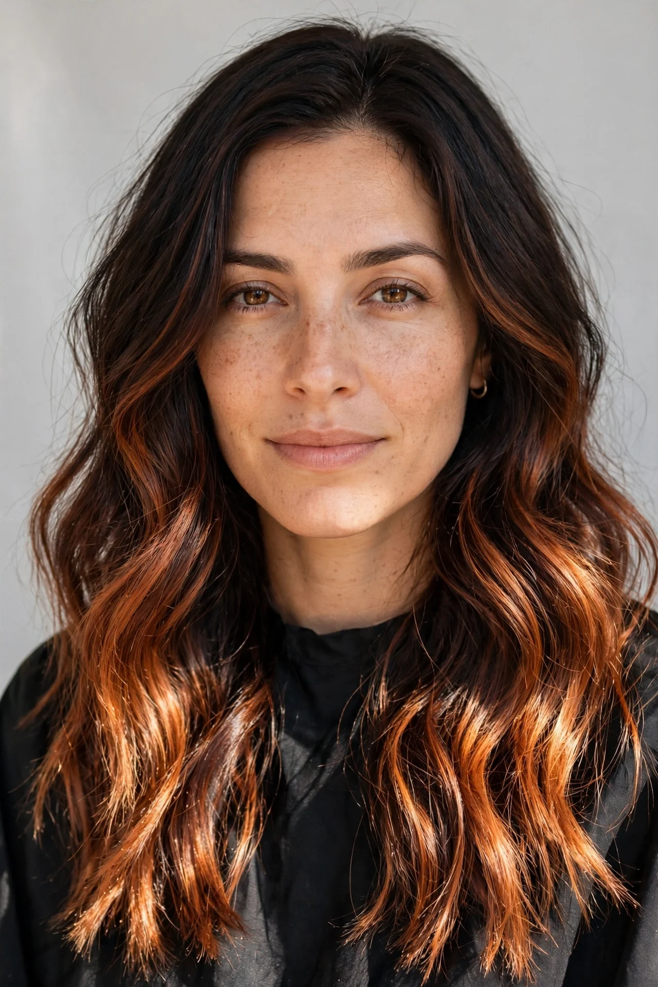 Dark Copper Balayage