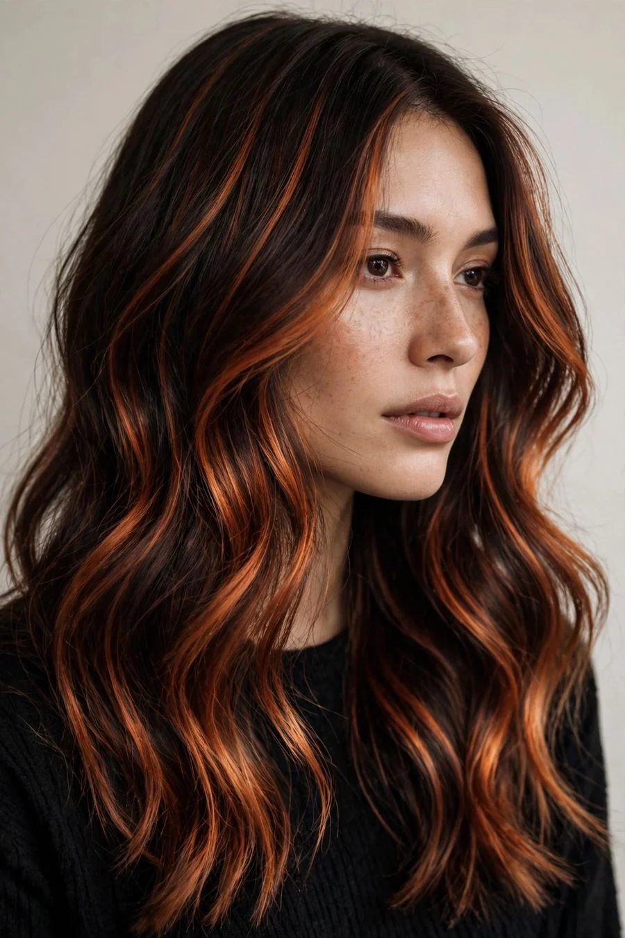 Copper Penny Balayage