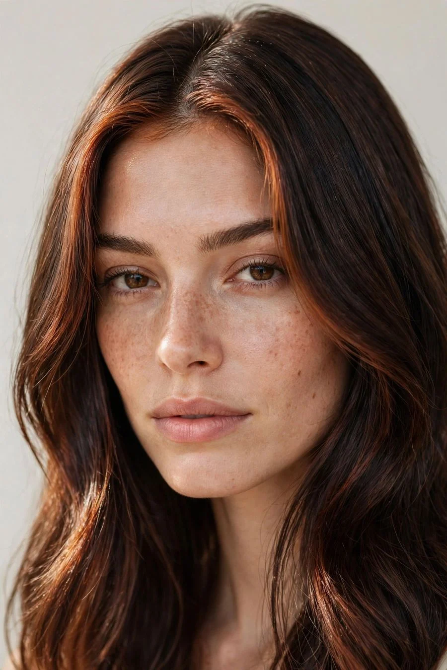 Subtle Auburn Face Frame