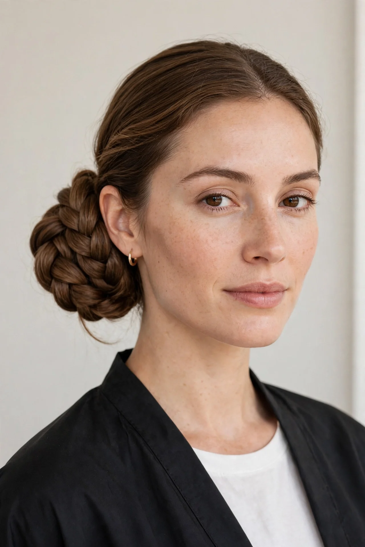 The Low Braided Bun