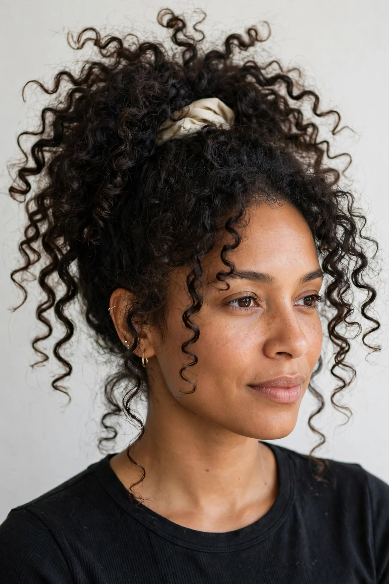 The Curly Pineapple Updo