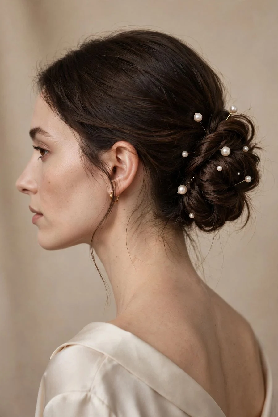 The Pearl-Pinned Twisted Bun