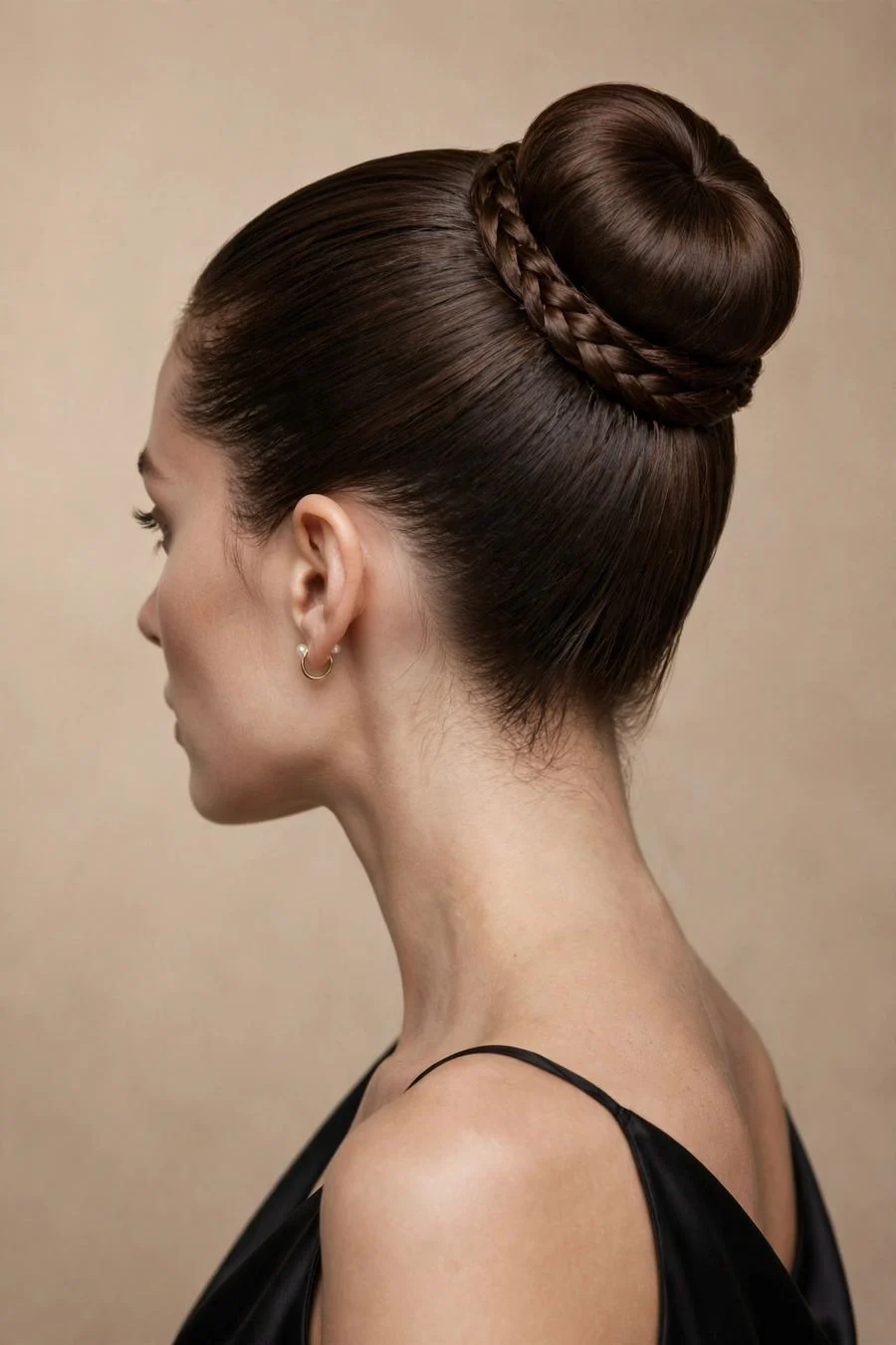 The Braid-Wrapped Prima Bun