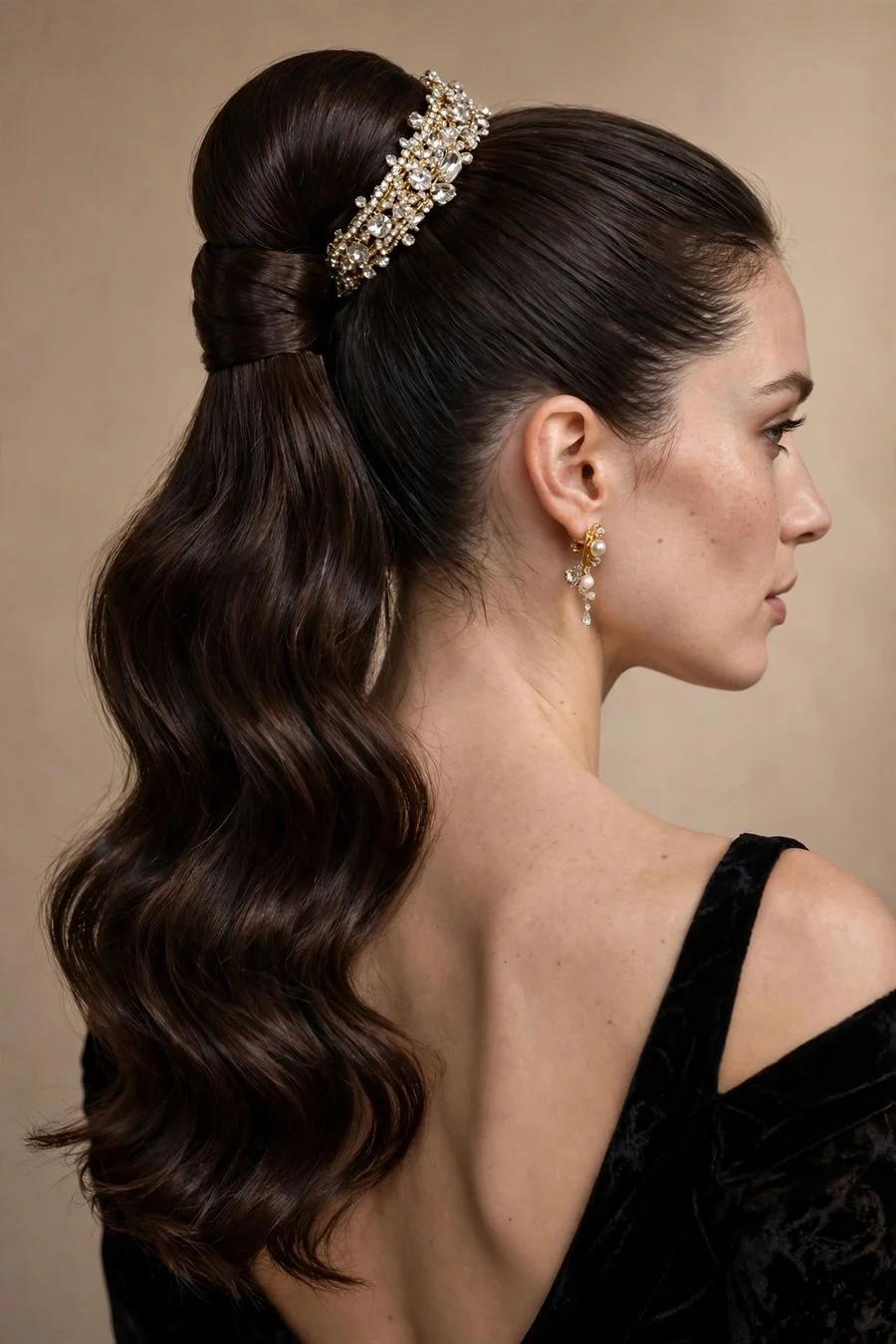 The Embellished Gala Ponytail