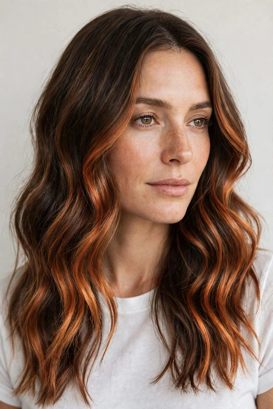 Copper Balayage Waves