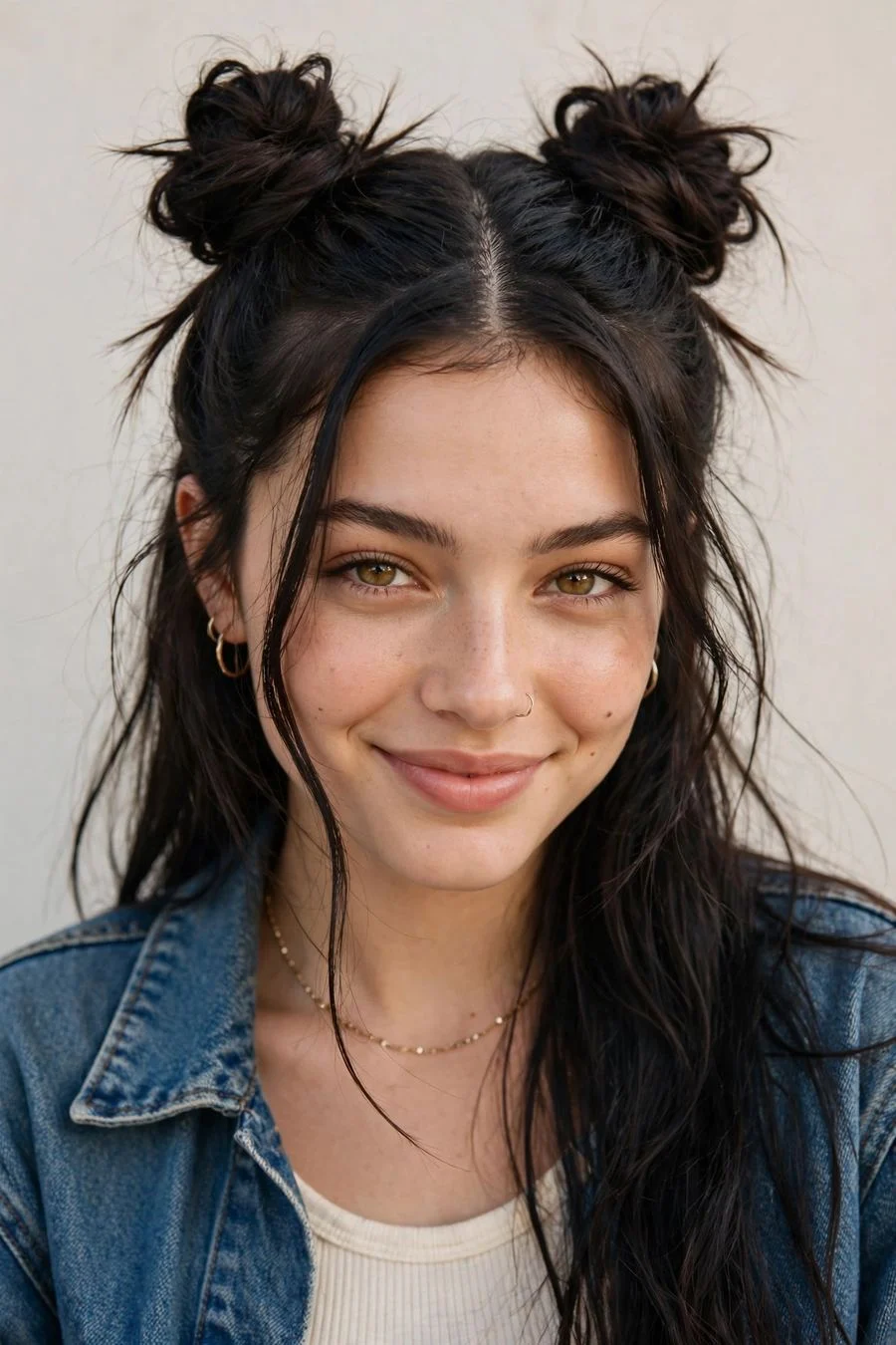 Textured Space Buns