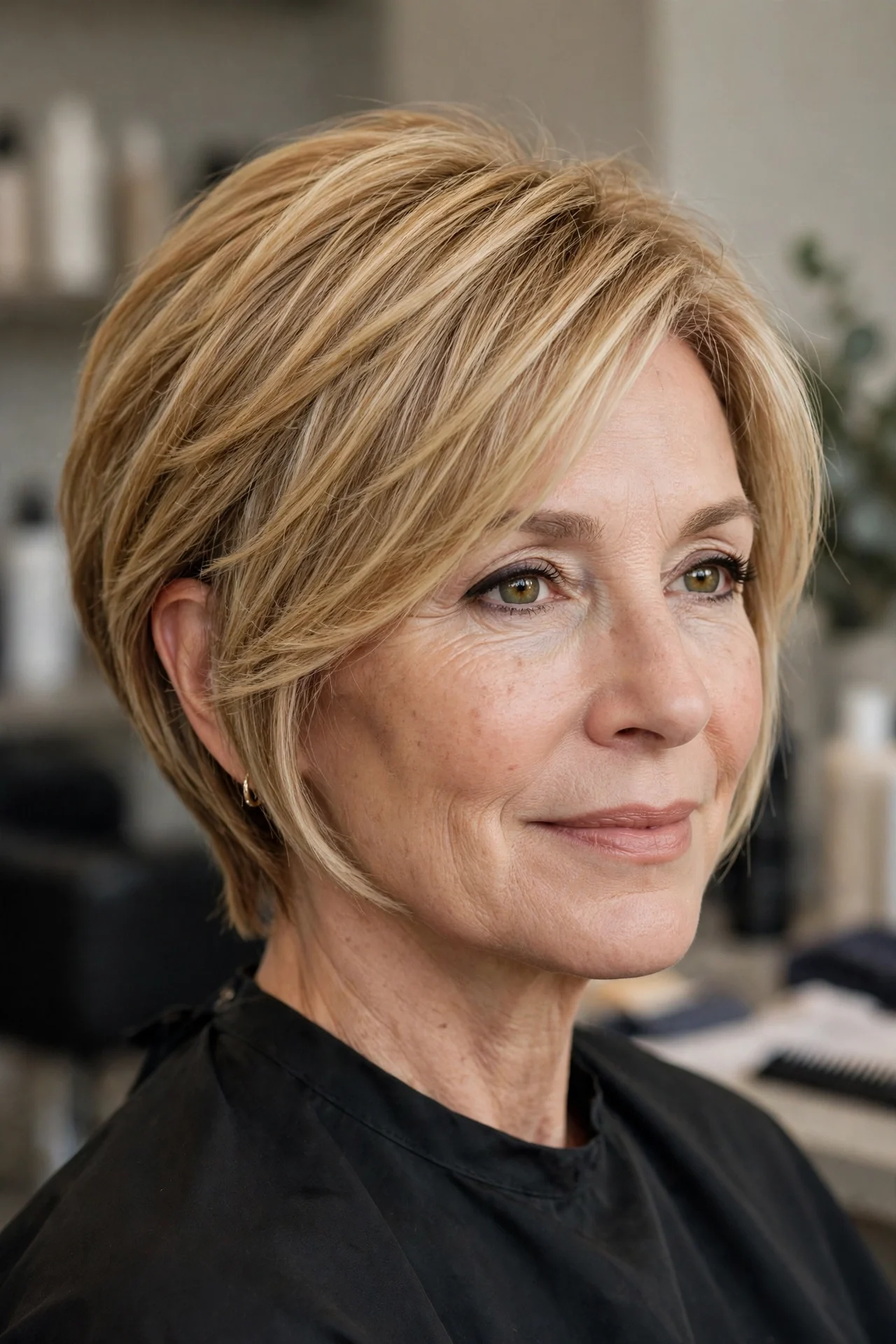 Parisian Bob With a Soft Fringe