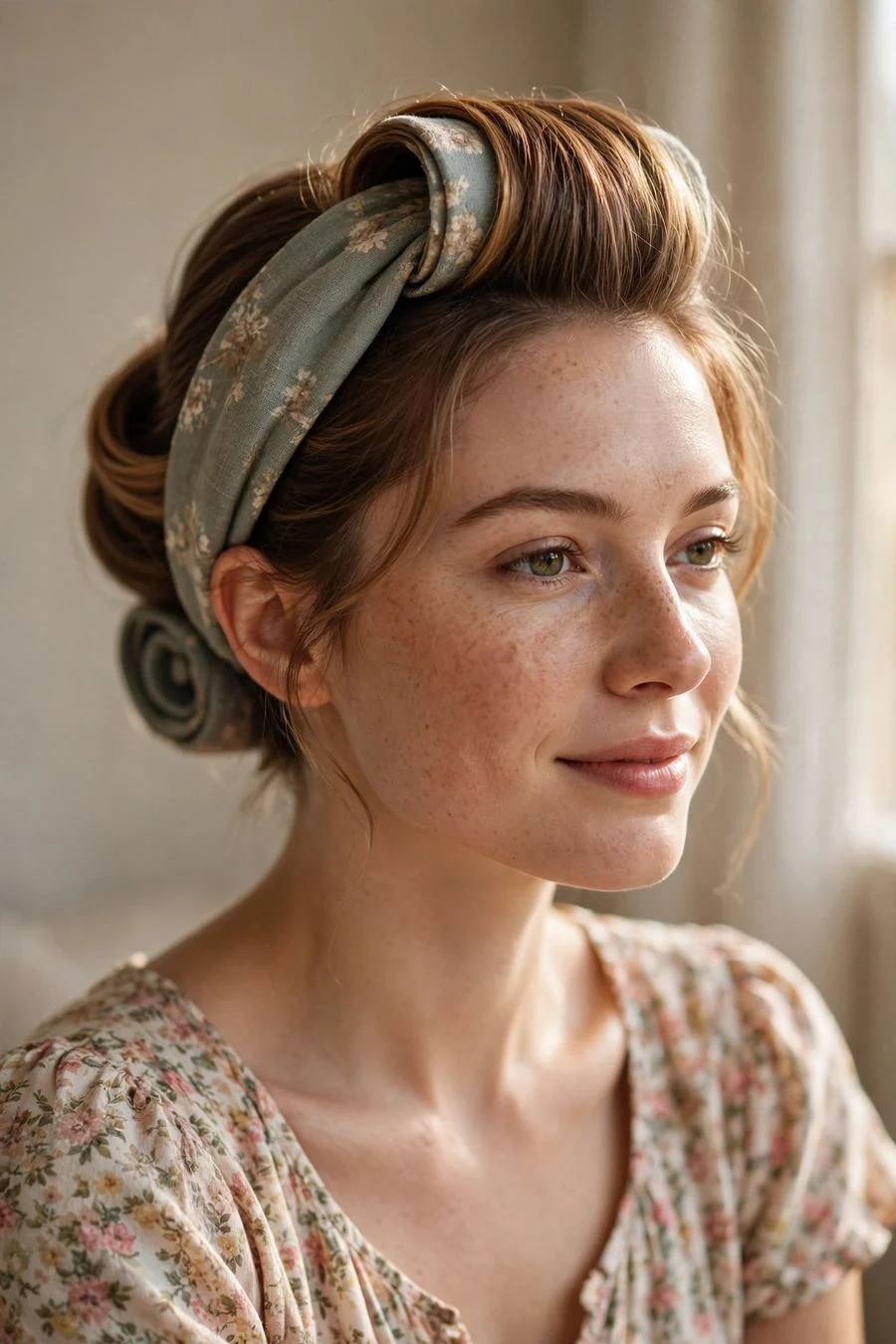 Headband Tuck Roll