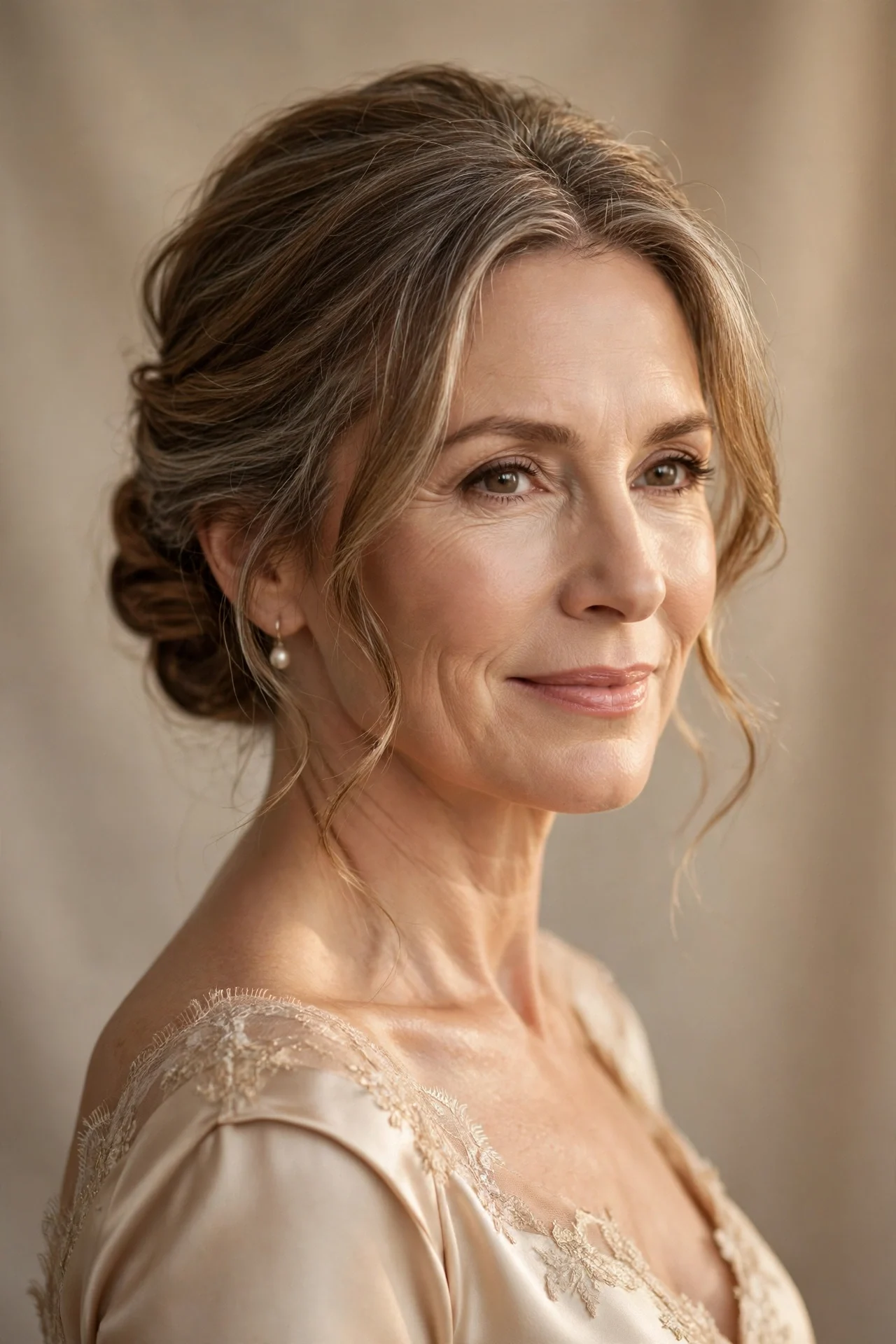 Soft Low Updo