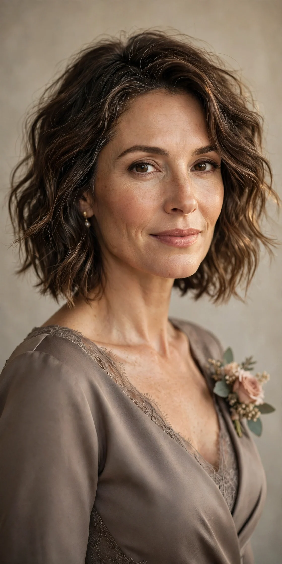 Half-Up Style With a Crown Braid