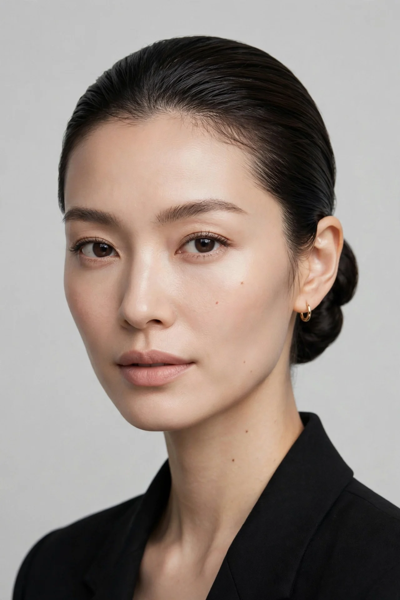 The Slicked-Back Low Bun
