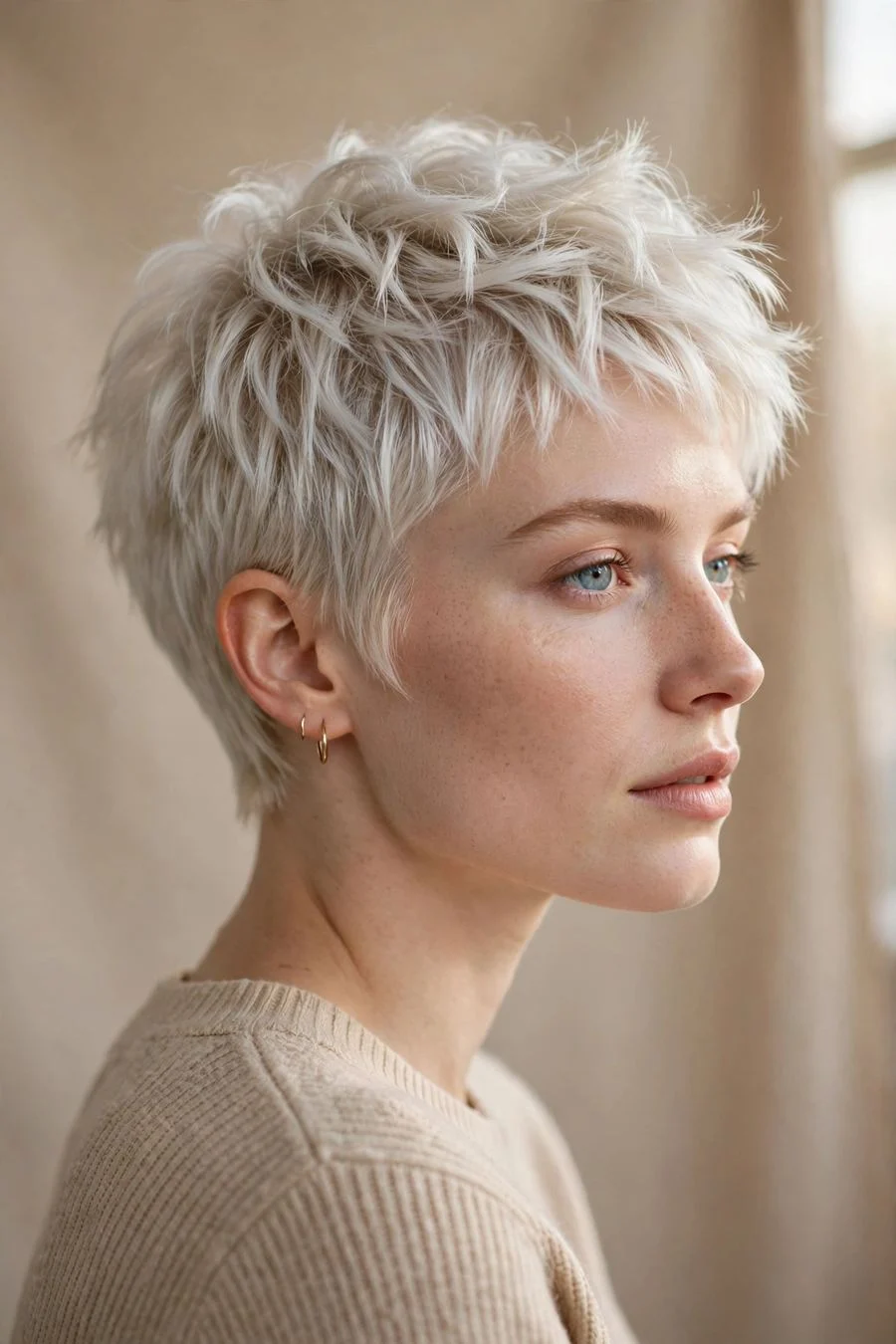 The Platinum Blonde Pixie