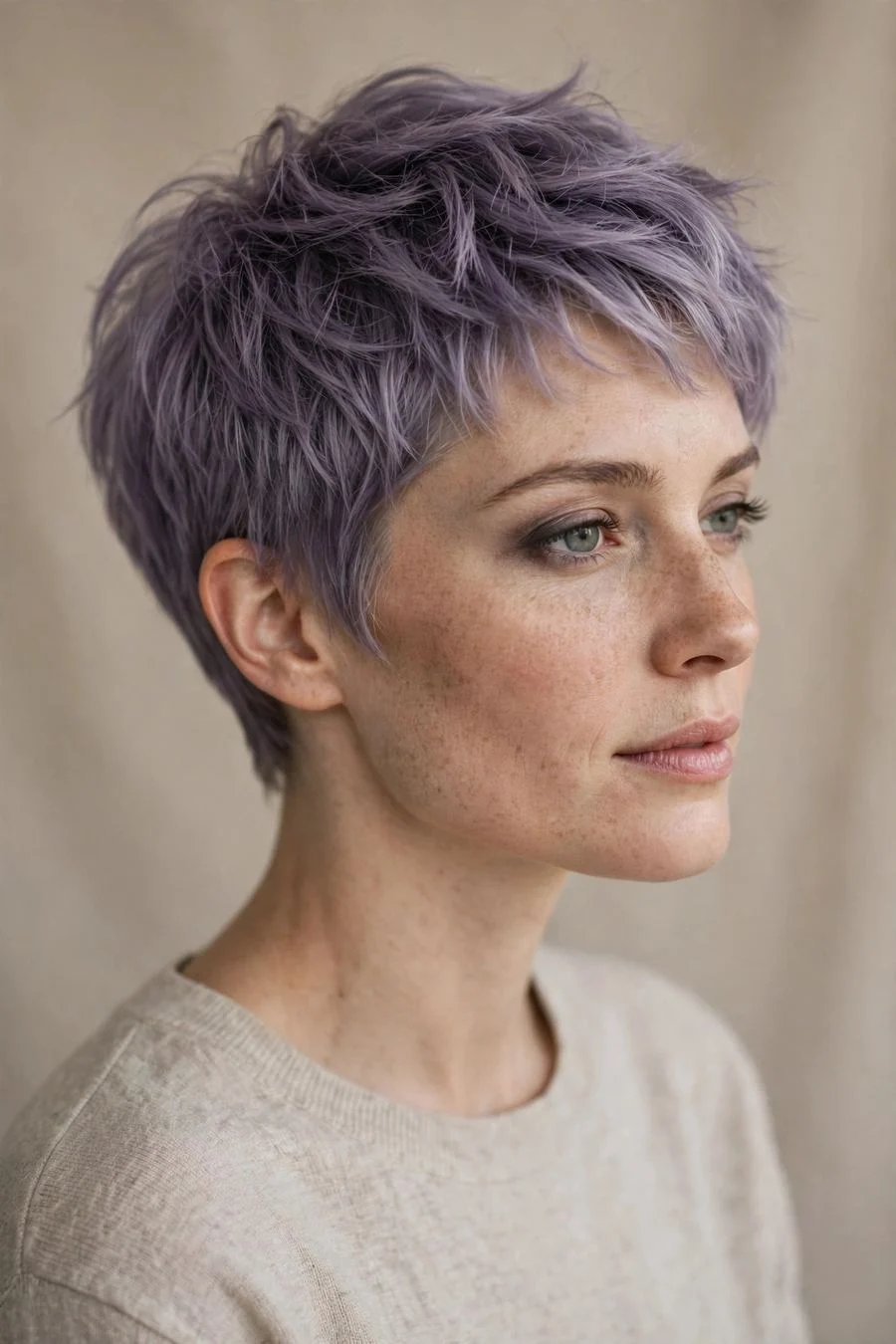 The Smoky Lavender Pixie