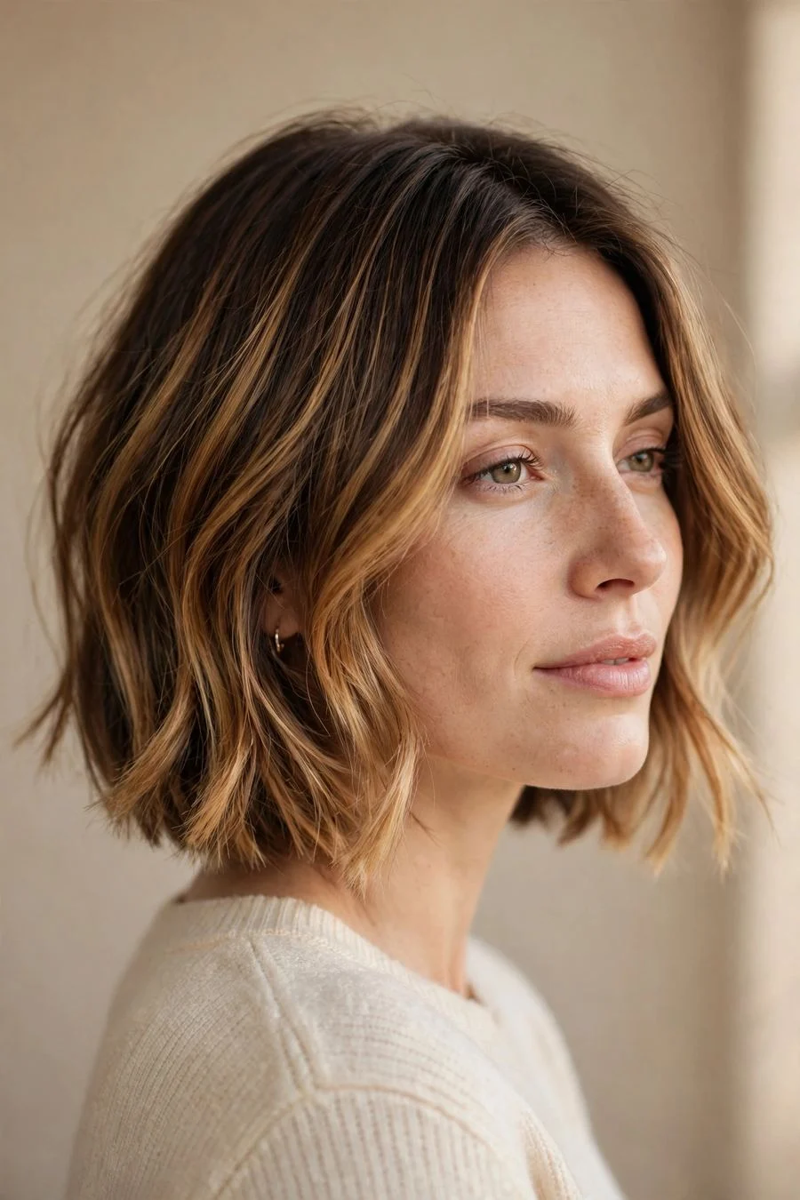 The Caramel Balayage Bob